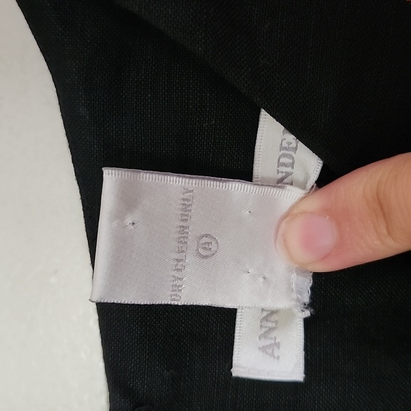 Vintage Annie Alexander Linen Embroidered Fish zip back sleeveless tank top 10. - Picture 6 of 9